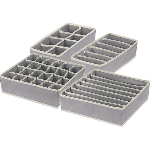 4 Packdifferent Sizes Foldable Drawer Organizers,drawer Organizer 1