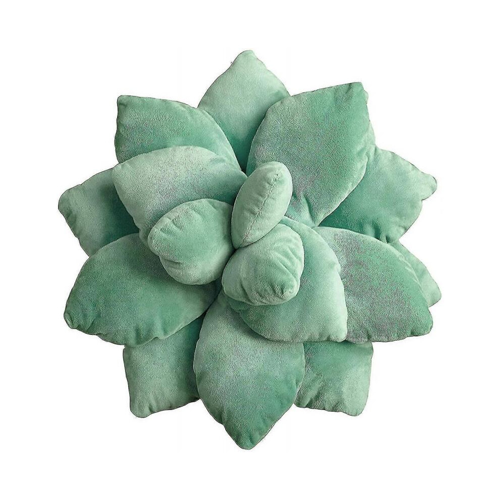 3D Succulents Cactus Pillow, Cute Succulents, For Garden Or Lovers Baby Plant Throw Pillows Green