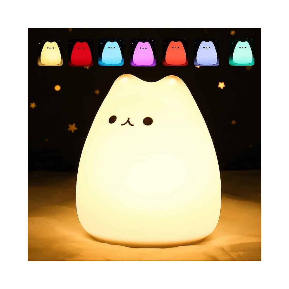 Cute cat lights, night lights for girls bedroom, Kitty lights for kids birthday gifts