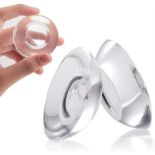 9 Pieces Silicone Wall Door Bumper Protector, Clear Self Adhesive Door Stop Pad Knob, Reusable Soft Rubber Wall Protector
