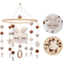 Baby Mobile Crib Bunny for Newborn Nursery Toys and Infant Room Decoration