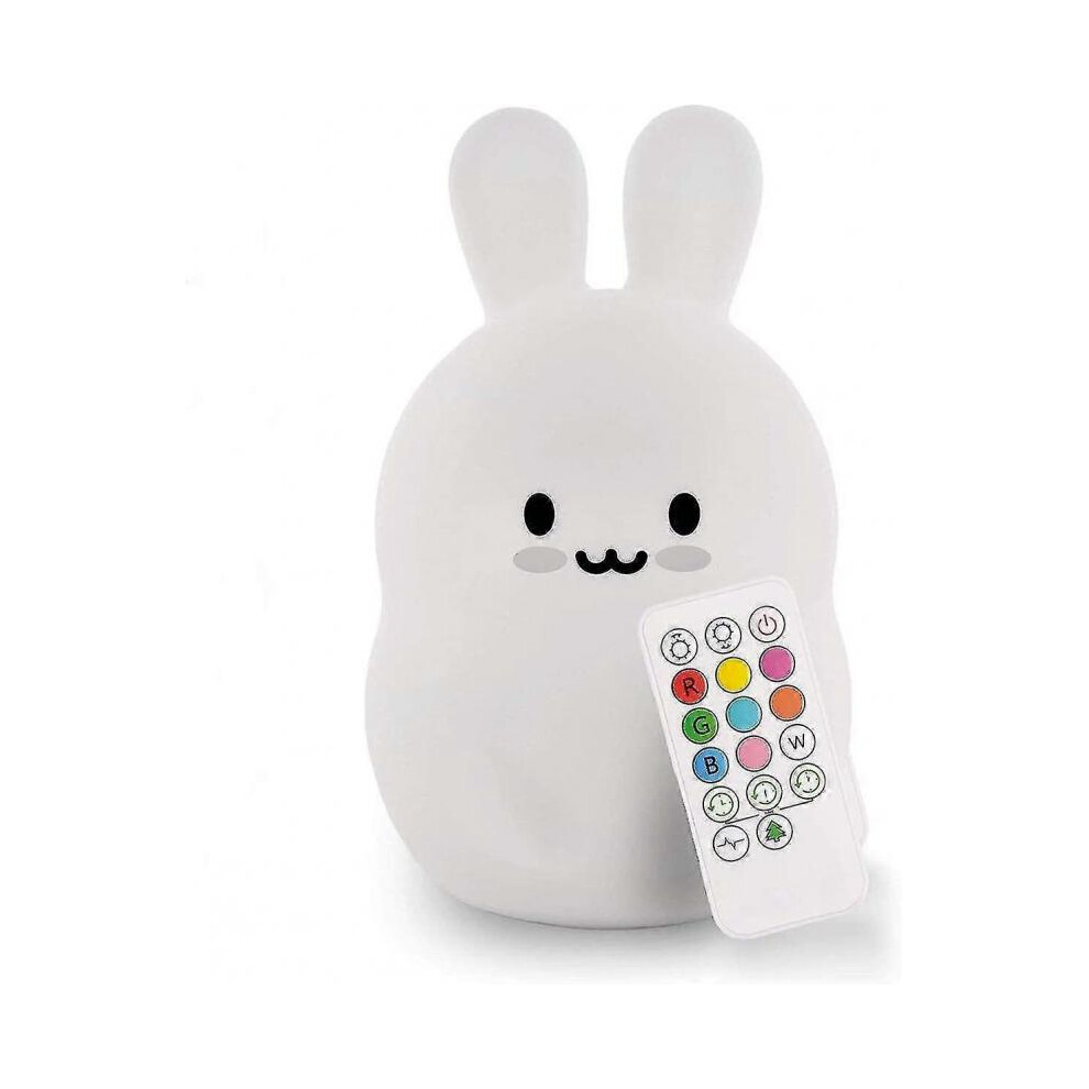 Baby night light - Multicoloured silicone lamp with brightness adjustment, remote control and timer-image-OPC-PH2QPR5-NEW