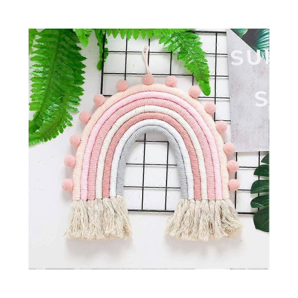 Rainbow Lace Wall Decoration for Girls' Bedrooms - Mini Boho Tapestry for Children