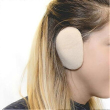 (Khaki) Earbags Bandless Ear Warmers/Earmuffs (1Pair)
