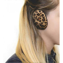 (Leopard Print) Earbags Bandless Ear Warmers/Earmuffs (1Pair)