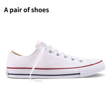(White, 39?Foot Length24.5cm/9.8in) Star Canvas All Lowtop Shoes Casual Fashion Simple Unisex Fans Gift Design