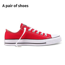 (Red, 40?Foot Length25cm/10in) Star Canvas All Lowtop Shoes Casual Fashion Simple Unisex Fans Gift Design