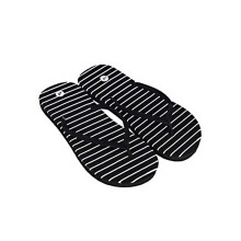 (Stripe, EU38) Flip Summer Women Flops Shoes Beach Sandals Home Flipflops Shoes Slipper Flat