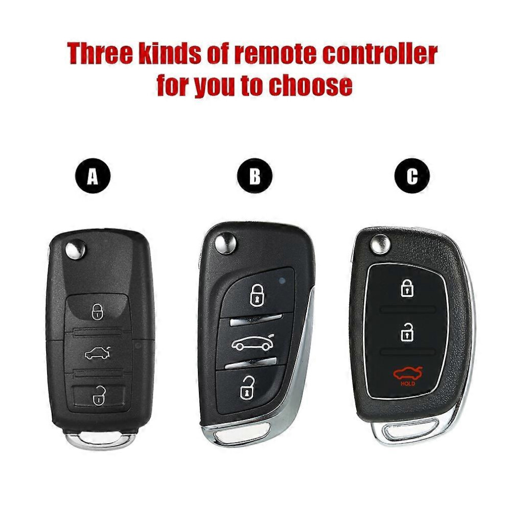 (As Show, One Size) Universal Car Door Lock Keyless Entry System With Trunk Release Button Remote Central Locking Kit 6909775635667
