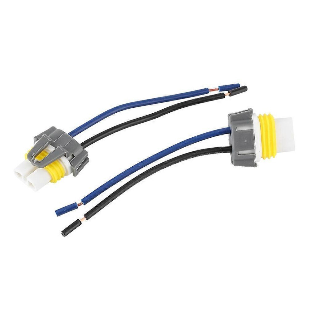 (As Show, One Size) 2Pcs H11/H8 Female Adapter Wiring Harness Socket Connector For Fog Headlamp Light 6909775567425