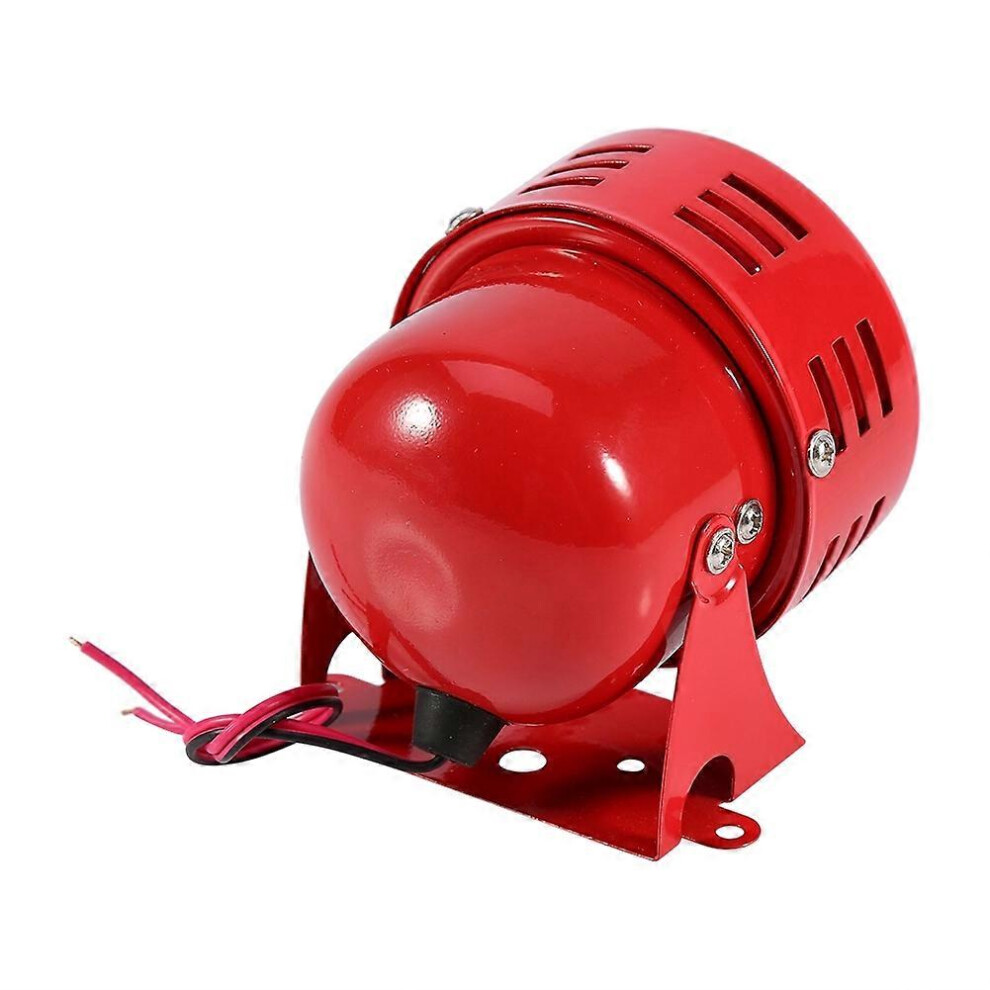(As Show, One Size) 12V Electric Car Truck Motorcycle Driven Air Raid Siren Horn Alarm Loud 50S Red 6909775640029