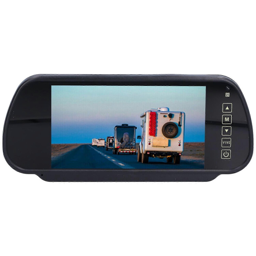 (As Show, One Size) 7In Rear View Monitor Color Tft Lcd Hd Screen Car Backup Reversing Parking System 6909775540701