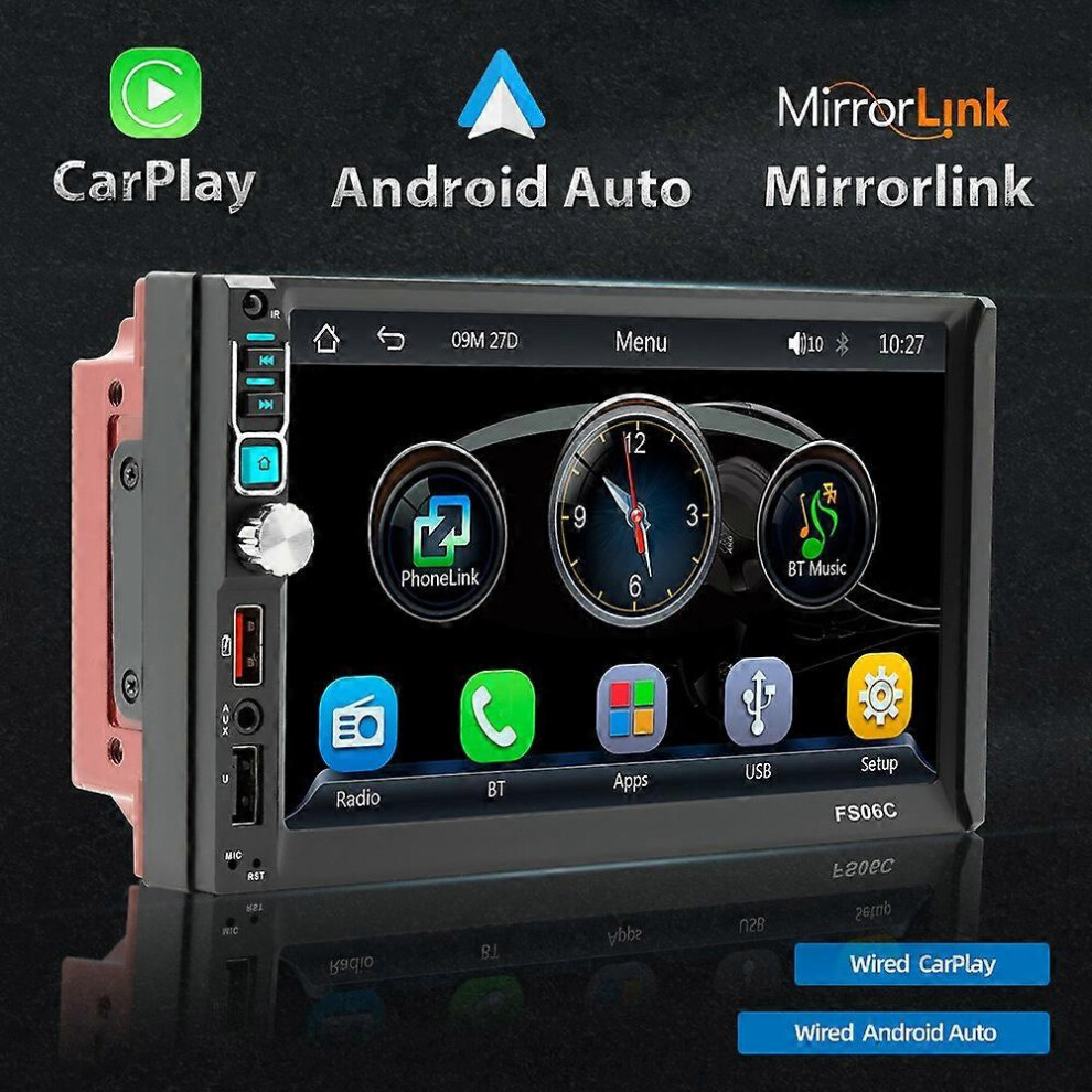 (As Show, One Size) 7In Multi-Language Car Bt Mp5 Player Auto Multifunctional Car Auido And Video Player Auto Multi-Medi 6909775659908