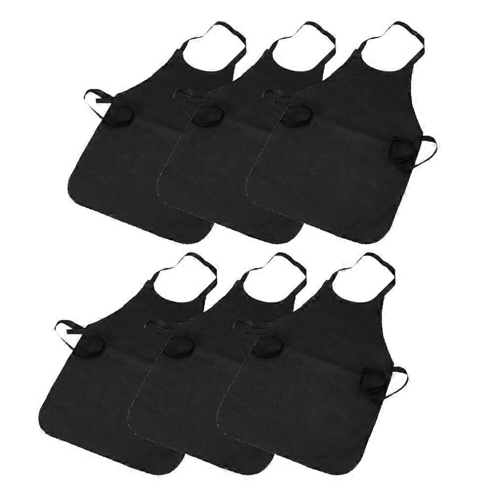 Kricely (As Show, One Size) 20Pcs Disposable Non-Woven Apron Working Cooking Aprons Sleeveless Clothes Protective Gown (Random Color)