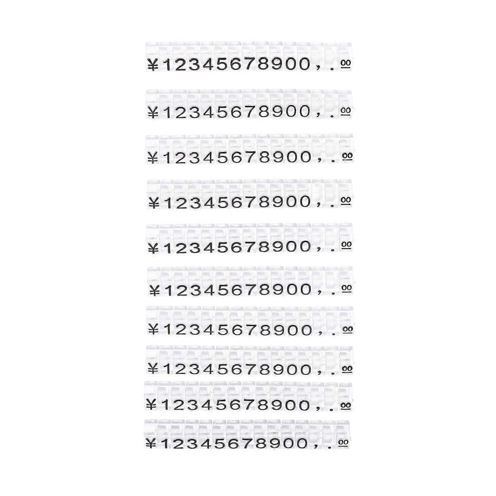 Kricely (As Show, One Size) 10Pcs Market Price Display Signs Jewelry Price Tags Price Labels For Stores