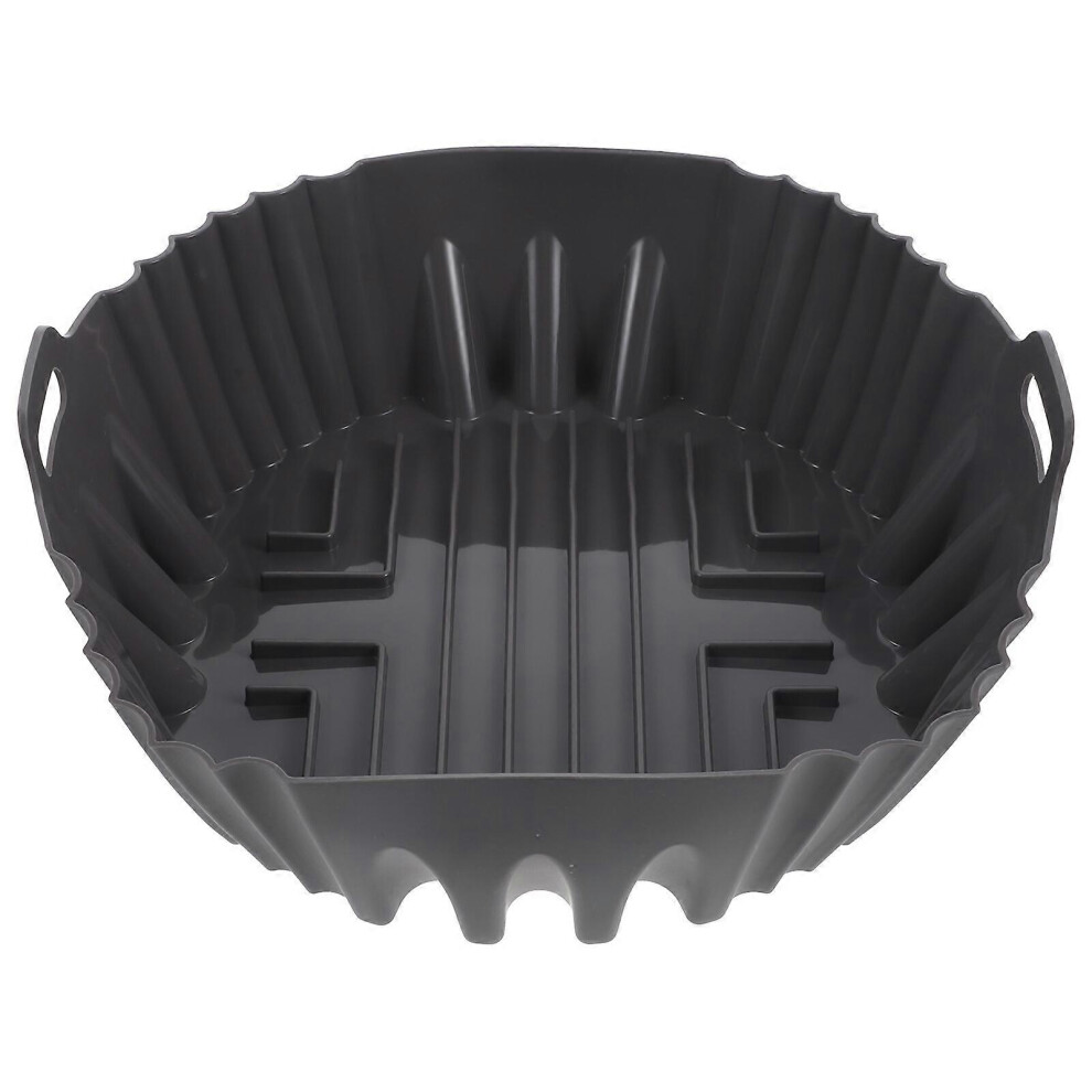 Kricely (As Show, One Size) Air Fryer Silicone Pot Silicone Air Fryer Liner Pot Double Handle Air Fryer Replacement Basket
