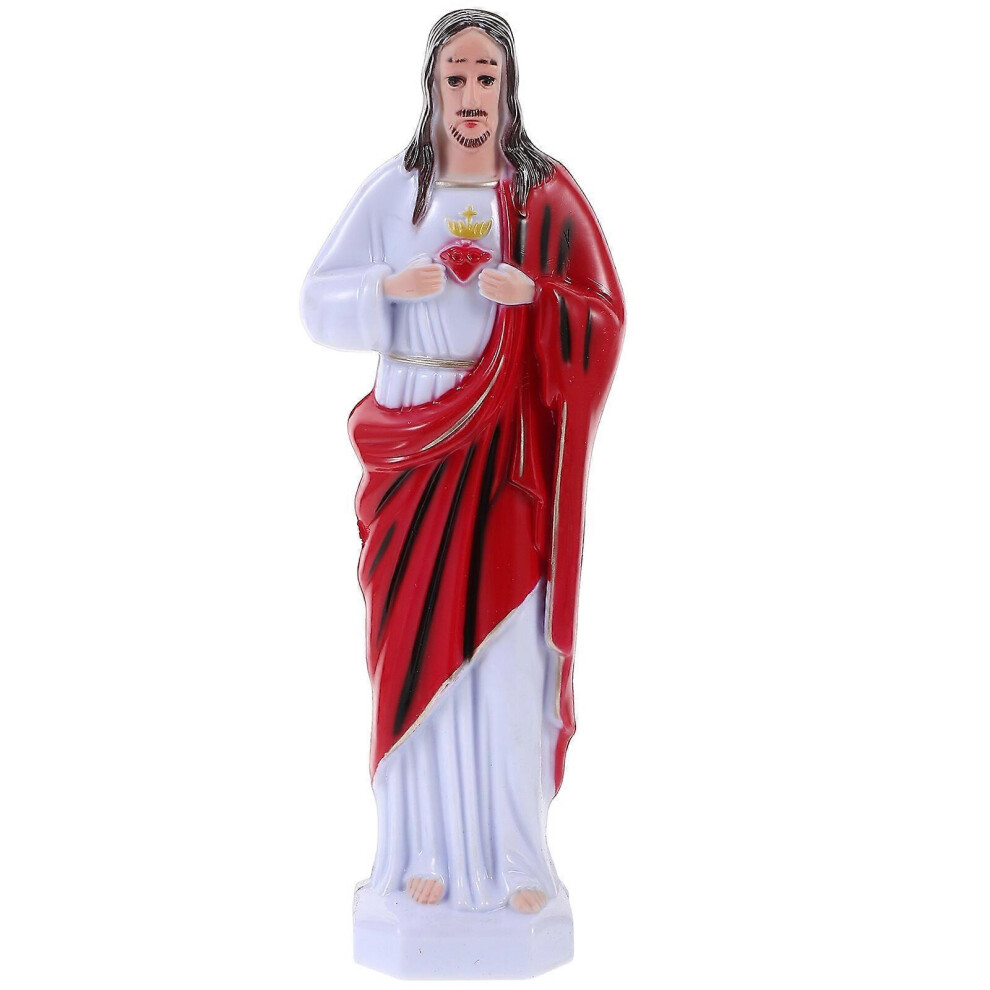 Kricely (As Show, One Size) Holy Jesus Adornment Church Saint Jesus Statue Ornament Desktop Decoration