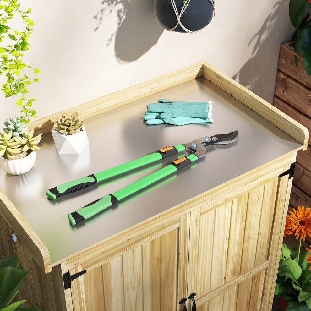 Outsunny Telescopic Bypass Loppers, 64.5-90 cm Extendable Garden Loppers