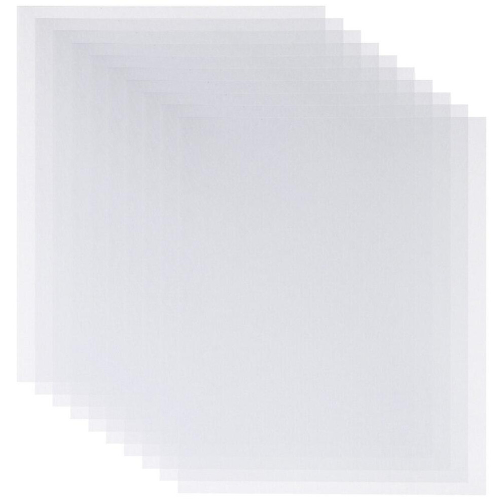 Kricely (As Show, One Size) 10Pcs Translucent Heat Shrinkable Sheets Shrink Plastic Sheets Heat Shrink Sheet Diy Crafts Heat Shrink Sheets