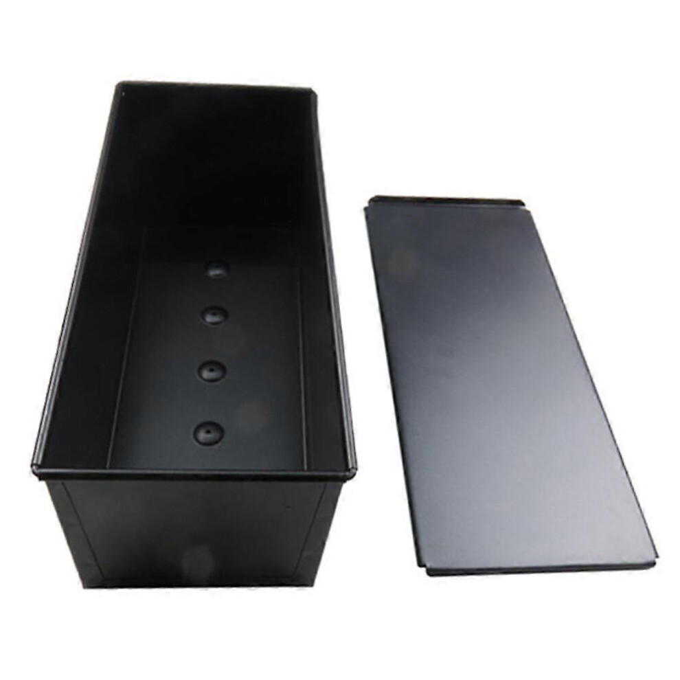 Kricely (As Show, One Size) 1Pc Loaf Pan With Cover Non Stick Bread Baking Mould (1000G) Black