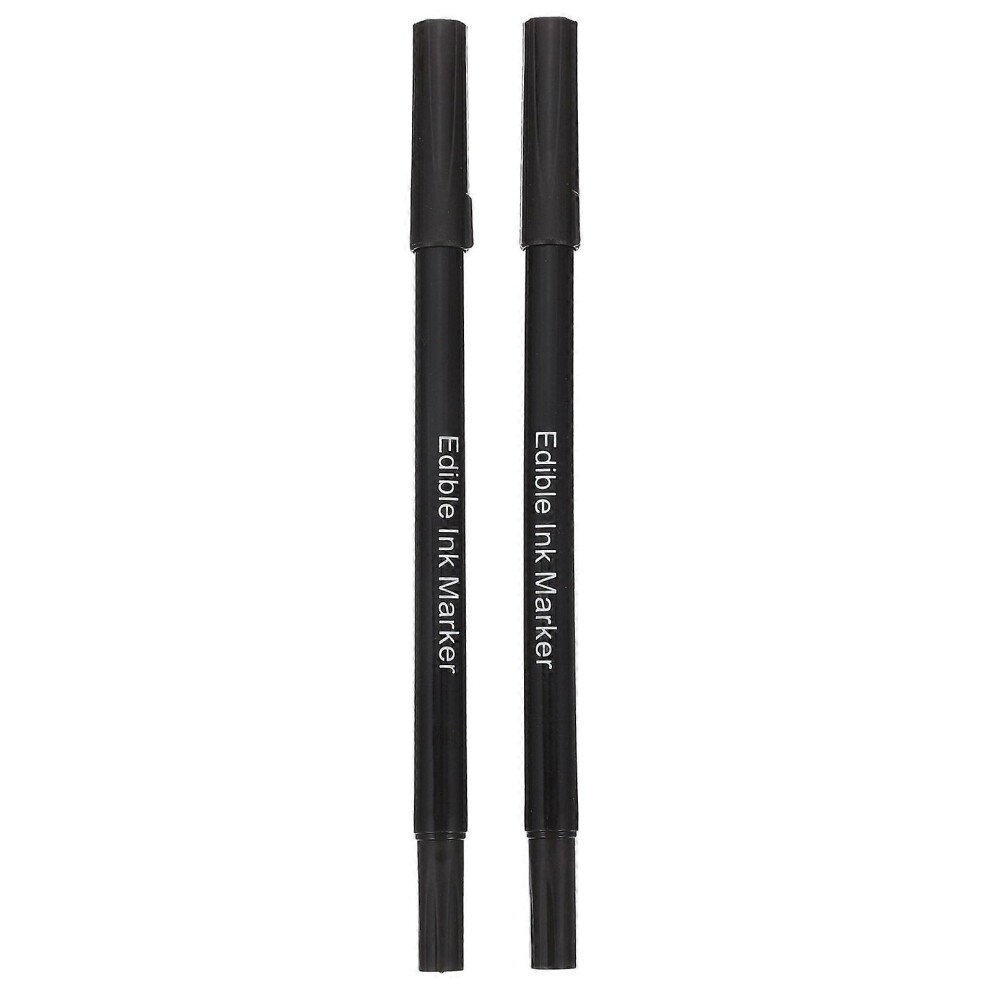 Kricely (As Show, One Size) 2Pcs Edible Marking Pen Baking Ink Pen Edible Ink Marker Baking Painting Pen