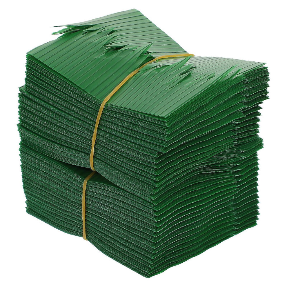 Kricely (As Show, One Size) 1000Pcs Fake Grass Japanese Food Sushi Decoration Grass Sushi Grass Creative Resin Leaf Green