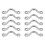 Pack Of 10 Pad Eye, Eye Straps, Tie Down, Deck , Tie Down Anchor , Footman's Loop for Canoe Rigging 1