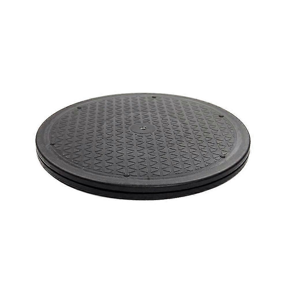 Support pivotant en acier de 12 pouces pour moniteur, table tournante de télévision, lazy susans, noir et rond.