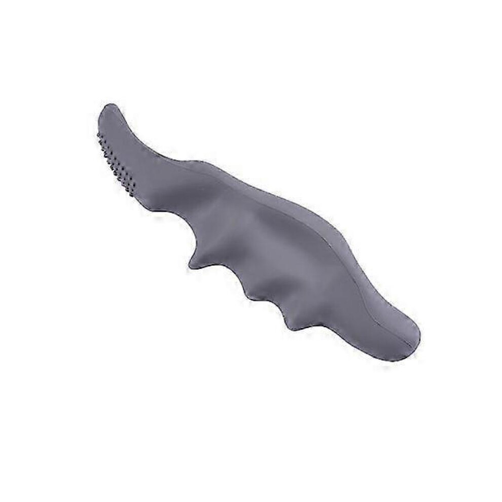 (Thumb Gray) Silicone Thumb Bump Massager Muscle Relaxation Massage Fascia Device
