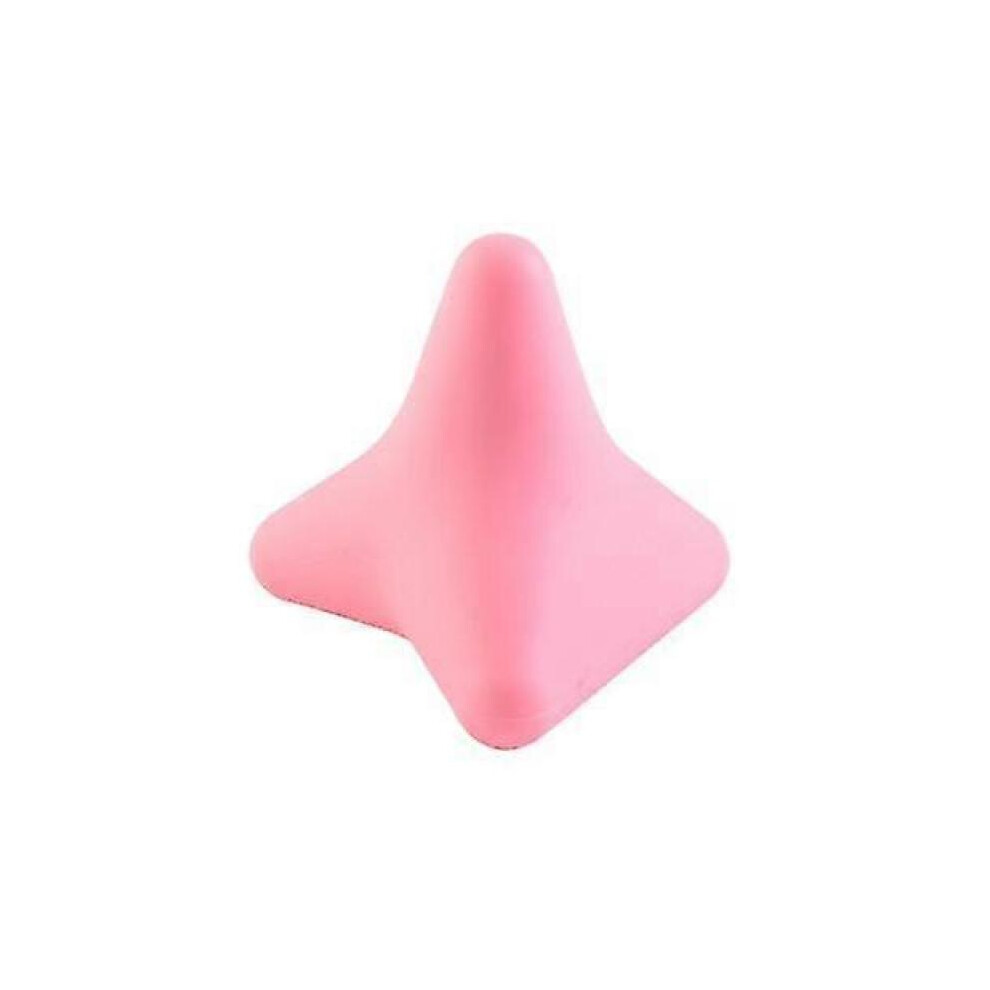 (Quadratic Pink) Silicone Thumb Bump Massager Muscle Relaxation Massage Fascia Device