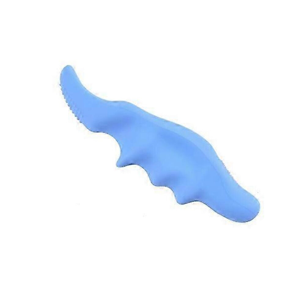 (Thumb Blue) Silicone Thumb Bump Massager Muscle Relaxation Massage Fascia Device