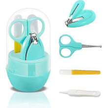 Transparent Baby Nail Clipper Kit, 4 In 1 Baby Grooming Kit, with Nail Clippers Gift