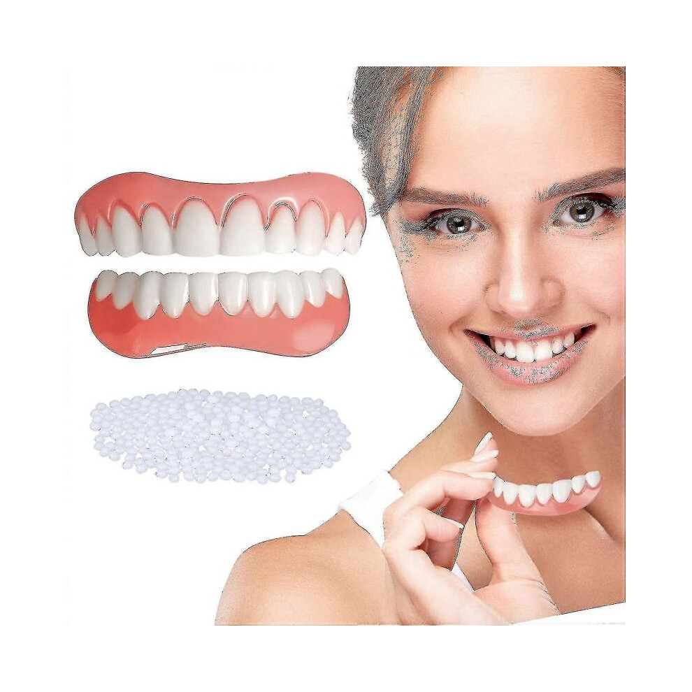 2 sets of comfortable and natural dentures for a confident smile