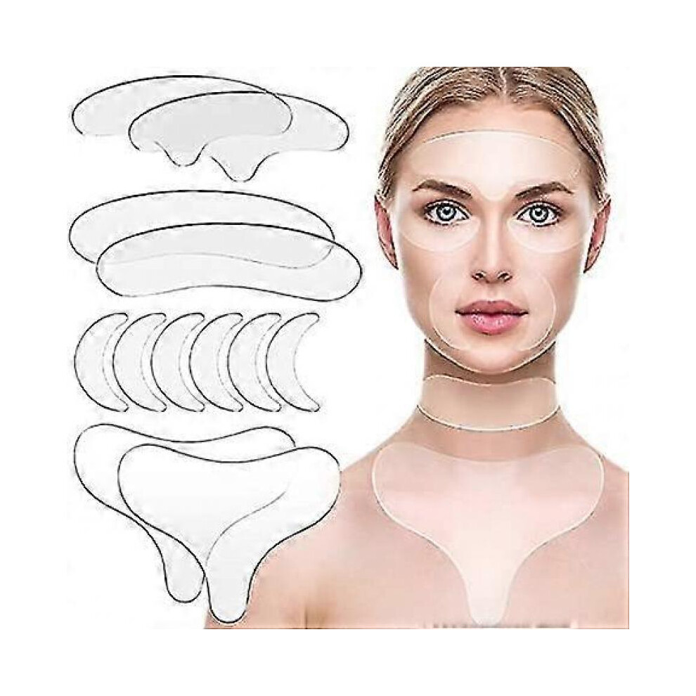 Wrinkles Patches Chest Wrinkle Pads Decollete Anti Cleavage Wrinkles Silicone Pad Set Of 11pcs