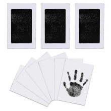 3pcs Baby Handprint And Footprint Set, Safe Non-toxic 9.5*5.7cm