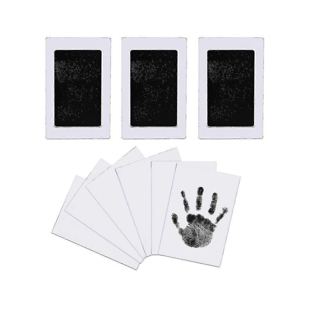 3pcs Baby Handprint And Footprint Set, Safe Non-toxic 9.5*5.7cm