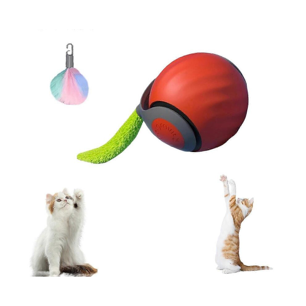 Orange (Orange) Speedy Tail 2.0, Speedy Tail Cat Toy, Interactive Cat Toy For Indoor Cats