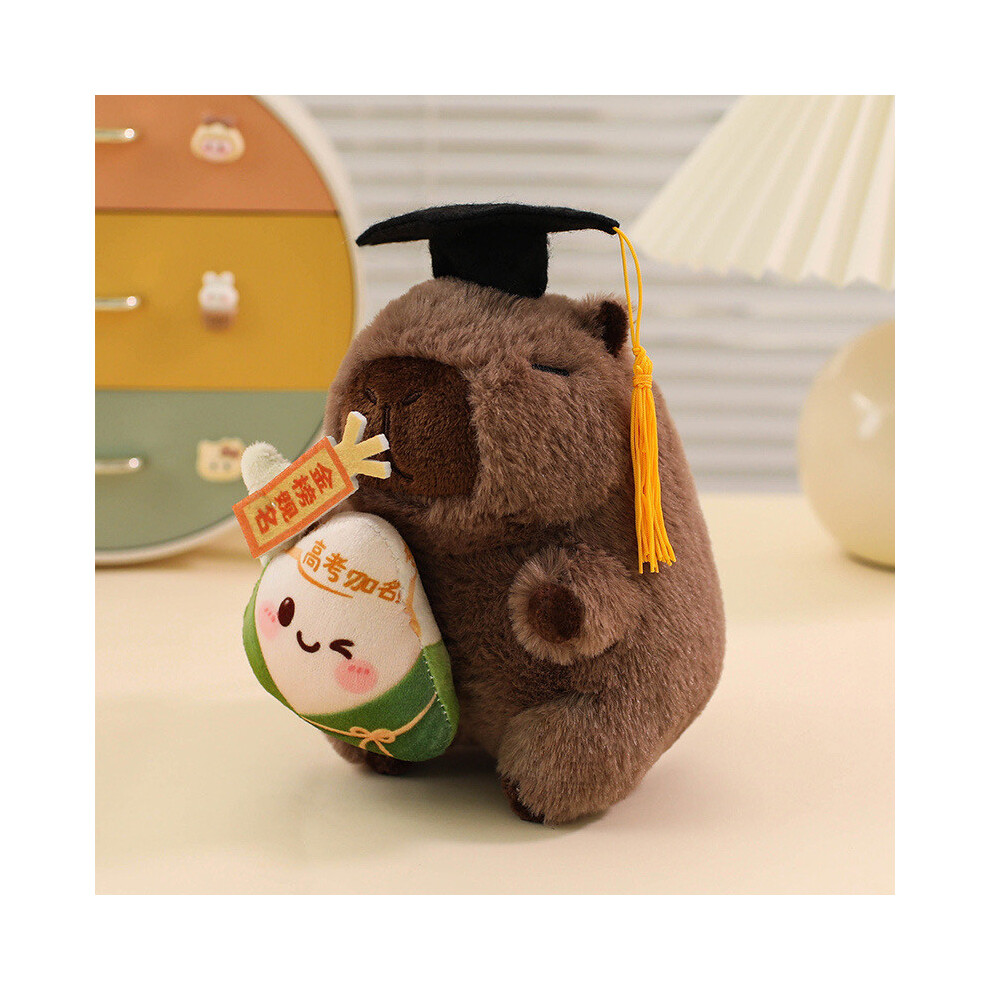 (StyleC) Plush Toy Capybara Soft Short Plush Stuffed With Pp Cotton Graduation Fill Gift-image-OPC-PH2S2DQ-NEW
