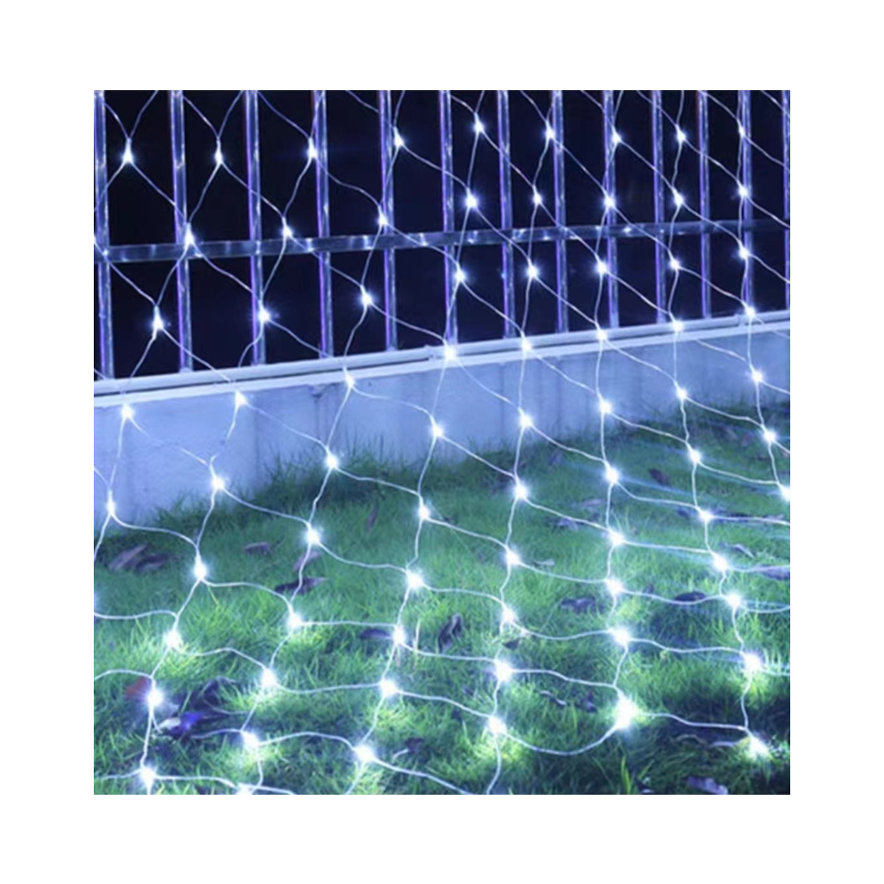 (Cold white,  4 x 6 M (880 LED-Lamp)) 6x4M LED Curtain Window Net Mesh String Fairy Lights Waterproof Plug Xmas Lamps-image-OPC-PH2S5FV-NEW