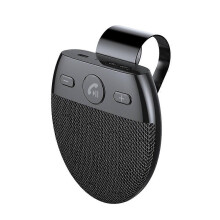 (As show, One size) Hands Free Car BT Speaker for Two Phones with Visor Clip Support Auto On Voice Assistant Wire Free T