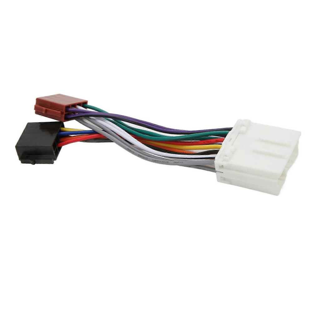 (As Show, One Size) Radio Iso Wiring Harness Plastic Flexible Cd Player Adapter Replacement For Mitsubishi Lancer Pajero 6909775627198