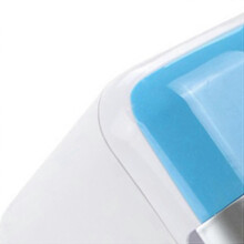 (As show, One size) Small Car Refrigerator 4L Portable 2 Layers 48W Power Outdoor Car Cooler for Camping Blue