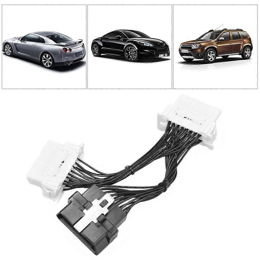 (As Show, One Size) Obd2 Splitter Extension Cable 16 Pin Car Extension Cable Adapter 6909775634325