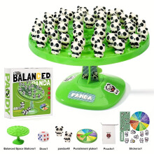 (Two person interactive board game) Panda balance game toys for two players, a family interactive tabletop puzzle game, birthday gifts, panda board game, Christmas and Halloween gifts.