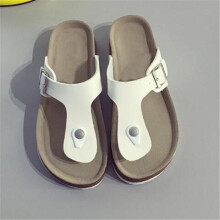 (White, EU41) 7 Women Colors Summer Beach Shoes Flat Flip Flops Slippers Sandals Nonslip
