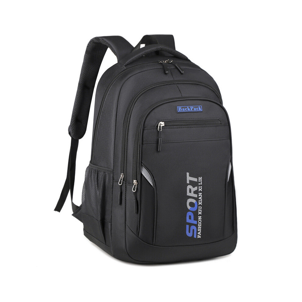 (Black) Breathable Backpack Oxford High Capacity With Laptop Sleeve School For Students-image-OPC-PH2SFFG-NEW