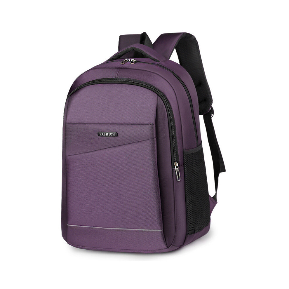 (Purple) Travel Spacious Backpack Oxford Fabric Breathable Design Ergonomic Support Purple