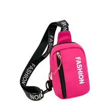 (Pink) Patterns Fashion Letter Kids Single Shoulder Crossbody Chest Breathable Gift Bag