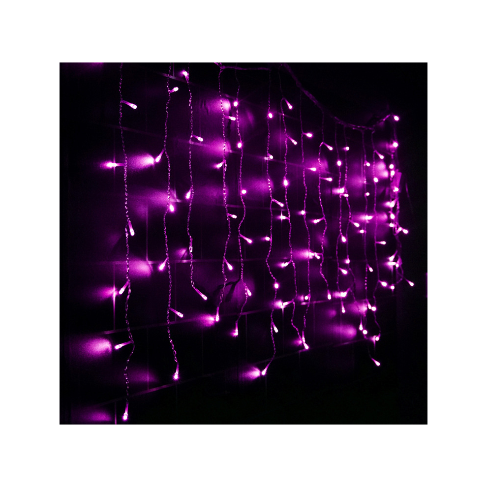 () 3.5M 96Led Droop Icicle String Led Fairy Christmas Outdoor&Indoor Decor- 9 Color Pink/Light