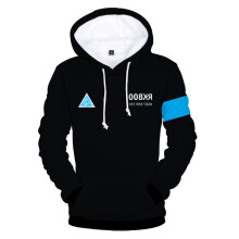 (Connor?Black?, S=US XXS) Detroit Become Human Hoodie Sweatshirt Connor Rk800 Kara Coat Jacket Baseball